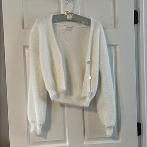 Cozy White Women's Cardigan